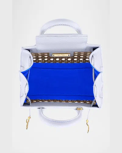 Tyler Ellis Winnie Mini Rattan & Leather Top-handle Bag In Marshmallow Natural