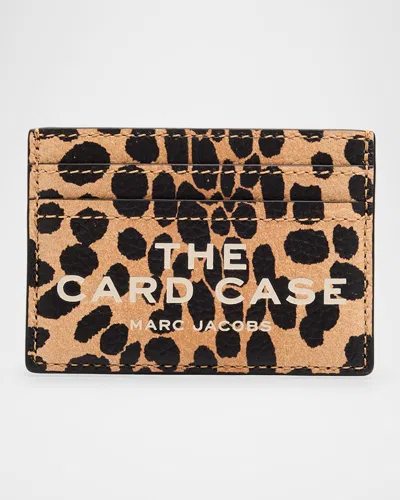 Marc Jacobs The Cheetah Leather Card Case In Cheetah