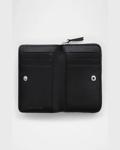 Marc Jacobs The Cheetah Leather Mini Compact Wallet In Cheetah