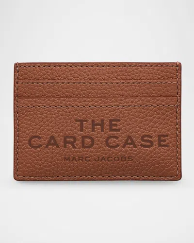 Marc Jacobs The Leather Card Case In Camel