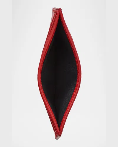 Marc Jacobs The Leather Card Case In True Red