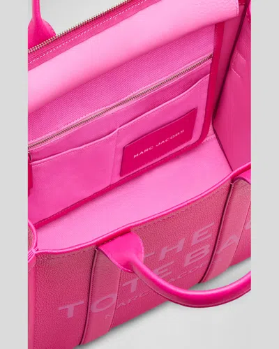 Marc Jacobs The Leather Medium Tote Bag In Ivy