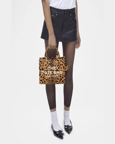 Marc Jacobs The Cheetah Canvas Small Tote Bag In Cheetah