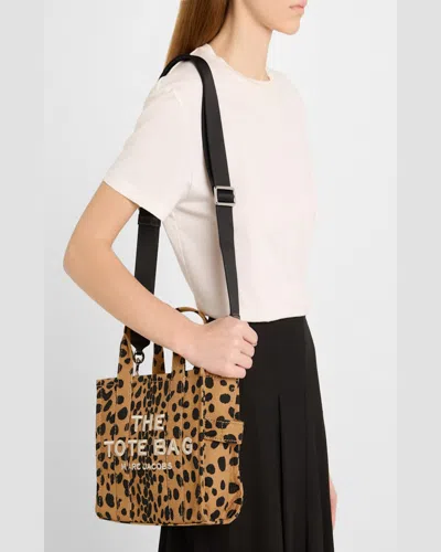 Marc Jacobs The Cheetah Canvas Small Tote Bag In Cheetah