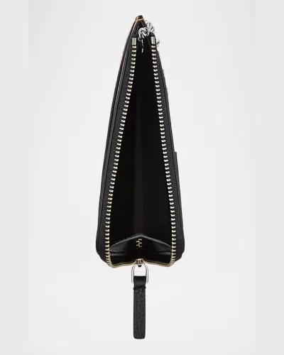 Marc Jacobs The Top Zip Multi Wallet In Black Multi