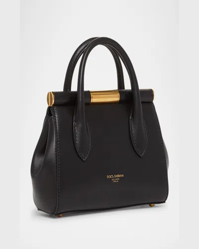 Dolce & Gabbana Mini Marlene Day Top Handle Bag In Black