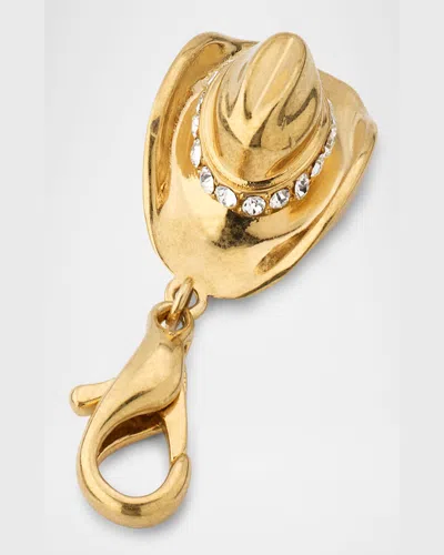 Golden Goose Cowboy Hat Bag Charm In Gold