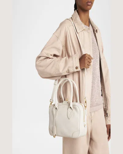 Golden Goose Vita Tote Bag In Leather In Butter
