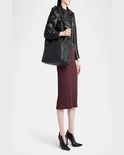 Alexander Mcqueen Adjustable Strap Leather Shoulder Bag In Pecan