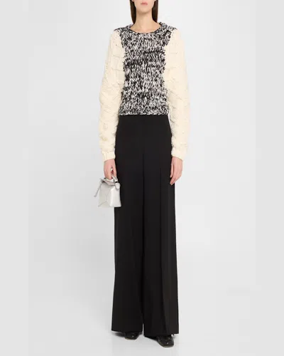 Loewe Puzzle Edge Mini Top-handle Bag In Metallic Leather In Silver