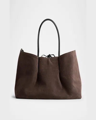 Bottega Veneta Pinacoteca Medium Leather Tote Bag In Black Fondant