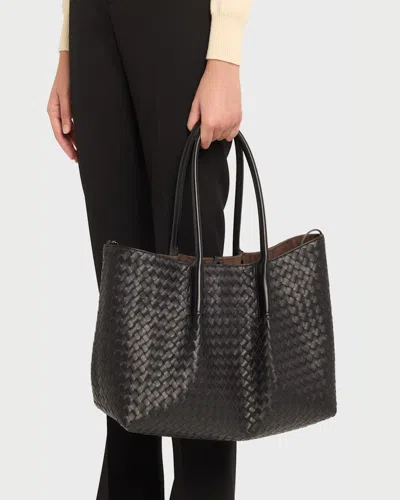 Bottega Veneta Pinacoteca Medium Leather Tote Bag In Red