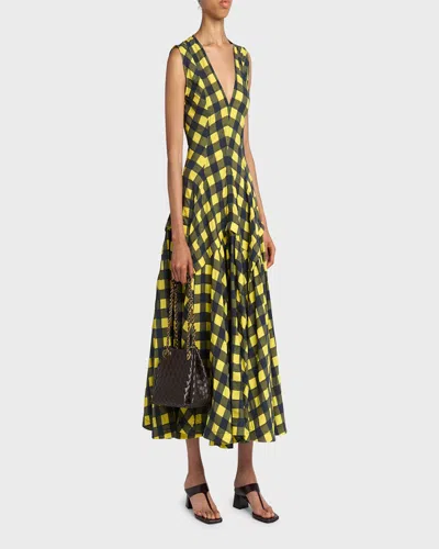 Bottega Veneta Black Intrecciato Leather Two-way Handbag In Brown