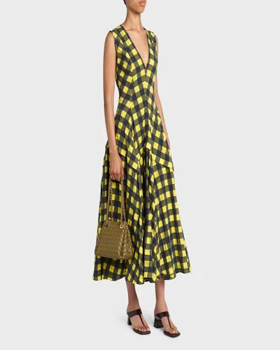 Bottega Veneta Small Parachute Leather Shoulder Bag In Burgundy