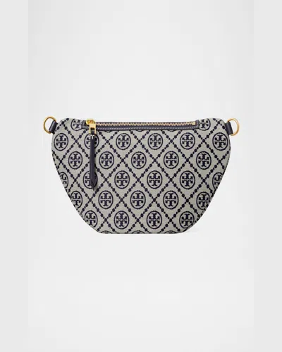 Tory Burch T Monogram Jacquard Belt Bag In Tory Navy