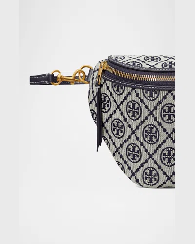 Tory Burch T Monogram Jacquard Belt Bag In Tory Navy