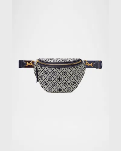 Tory Burch T Monogram Jacquard Belt Bag In Tory Navy
