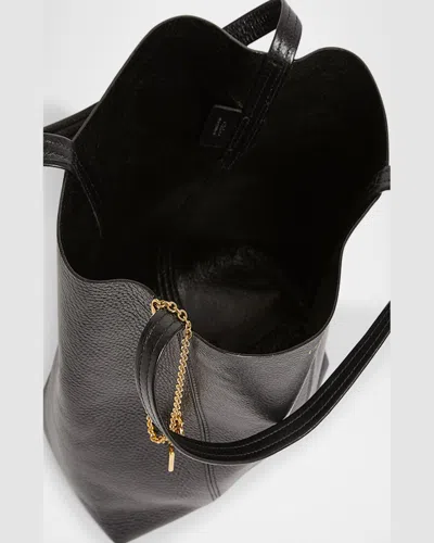 Chloé Chloè Spin Medium Leather Bag In Black