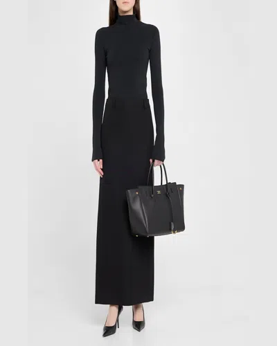 Balenciaga Women's Carry All Hampton Mini Leather Bag In Black