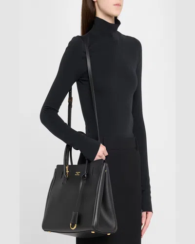 Balenciaga Women's Carry All Hampton Mini Leather Bag In Black