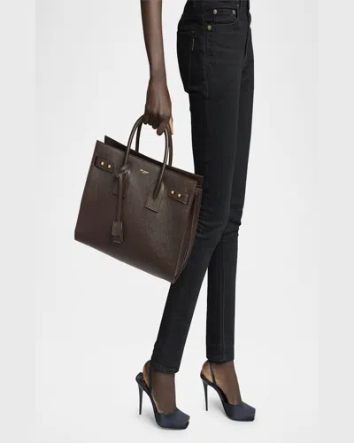 Saint Laurent Sac De Jour Small Leather Top-handle Bag In Hot Wine