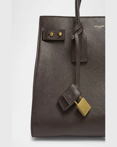 Saint Laurent Sac De Jour Small Leather Top-handle Bag In Hot Wine