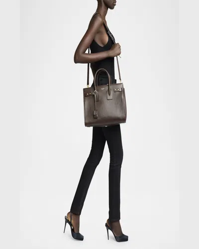 Saint Laurent Sac De Jour Small Leather Top-handle Bag In Hot Wine