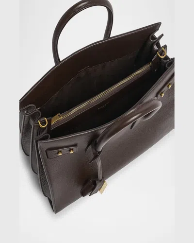 Saint Laurent Sac De Jour Small Leather Top-handle Bag In Hot Wine