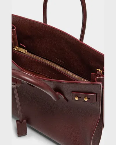 Saint Laurent Sac De Jour Small Leather Top-handle Bag In Hot Wine