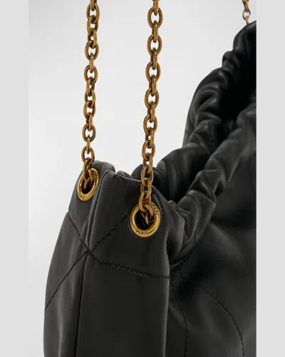 Saint Laurent Jamie 4.3 Pochon Ysl Shoulder Bag In Quilted Leather In Crema Soft