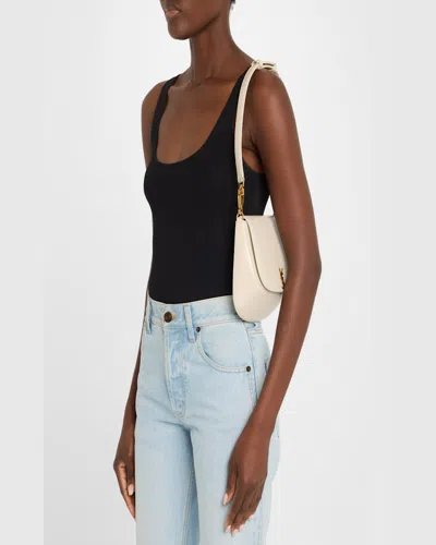 Saint Laurent Voltaire Top-handle Bag In Smooth Leather In Dark Toffee