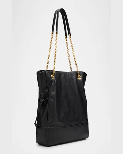 Saint Laurent Jamie 4.3 Shopping Tote Bag In Quilted Leather In Green