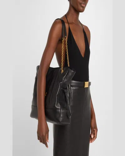 Saint Laurent Jamie 4.3 Shopping Tote Bag In Quilted Leather In Green