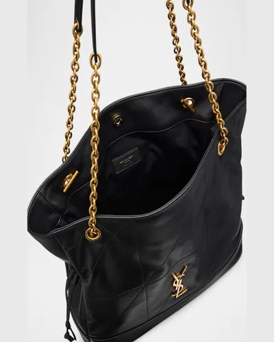 Saint Laurent Jamie 4.3 Shopping Tote Bag In Quilted Leather In Green