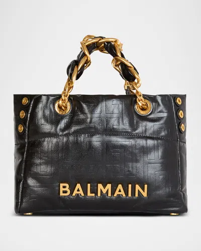 Balmain 1945 Soft Tote Bag In Black