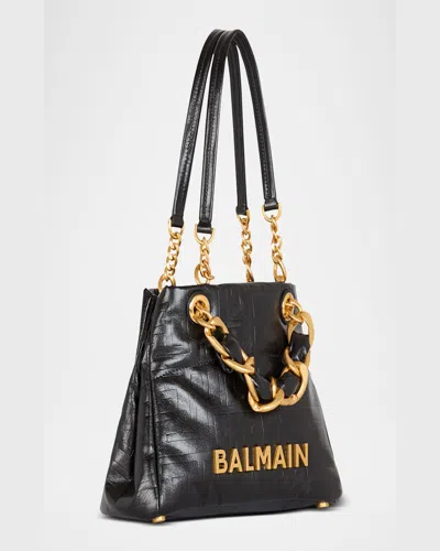 Balmain 1945 Soft Tote Bag In Black