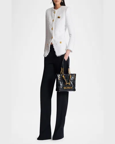 Balmain 1945 Soft Tote Bag In Black