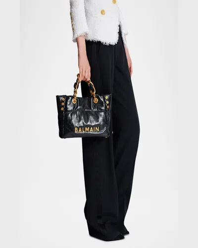Balmain 1945 Soft Tote Bag In Black