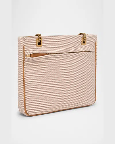 Valentino Small Tote Bag Chain Strap In Tobacco Spice