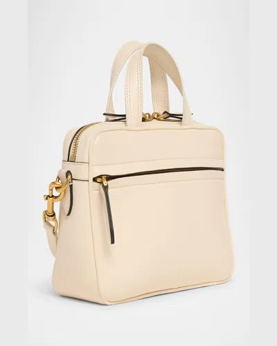 Valentino Small Nappa Leather Top Handle Bag In White