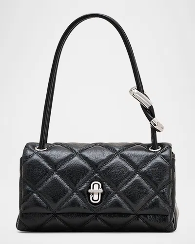 Marc Jacobs The Quilted Mini Dual Shoulder Bag Black In Black