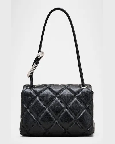 Marc Jacobs The Quilted Mini Dual Shoulder Bag Black In Black