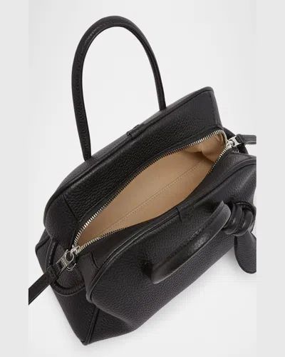 Jacquemus Le Petit Turismo Grain Leather Bag In Black