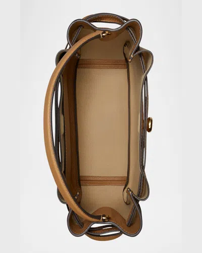 Tory Burch Romy Pebbled Small Bucket Bag Black