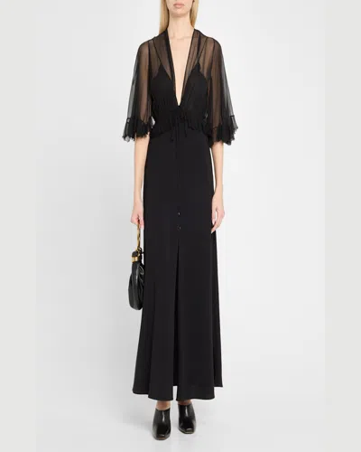 Chloé Chloè Hobo Bag Grained Leather Bag In Black