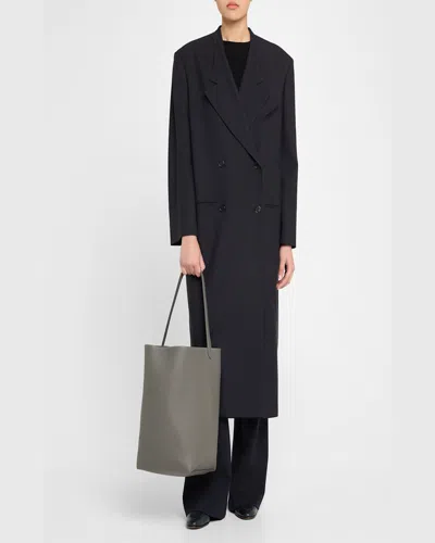 The Row N/s Park Tote Large In Lux Grained Calfksin In Timouse Grey