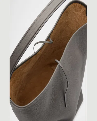 The Row N/s Park Tote Large In Lux Grained Calfksin In Timouse Grey