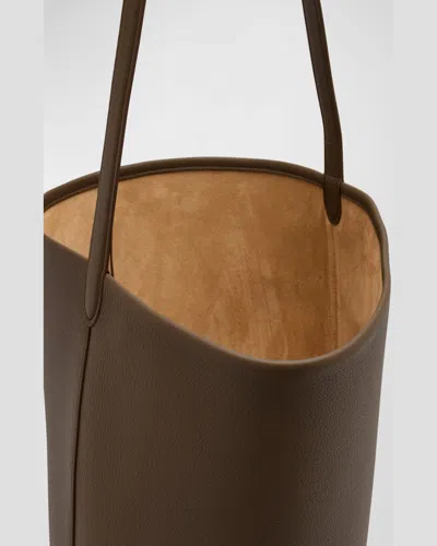 The Row N/s Park Tote Large In Lux Grained Calfksin In Timouse Grey