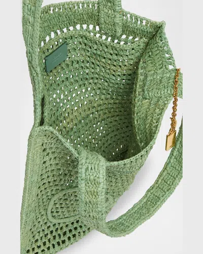 Chloé Chloe Women Green Raffia Estate Banana Shopping Bag