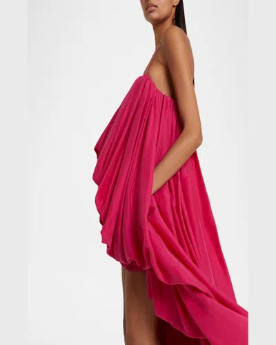 Chloé Sleeveless High-low Balloon Jumpsuit In Pink